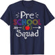 Preschool Squad Gift Preschool Teacher Student Men Women Girls Kids T-Shirt - T-Shirt | Navy