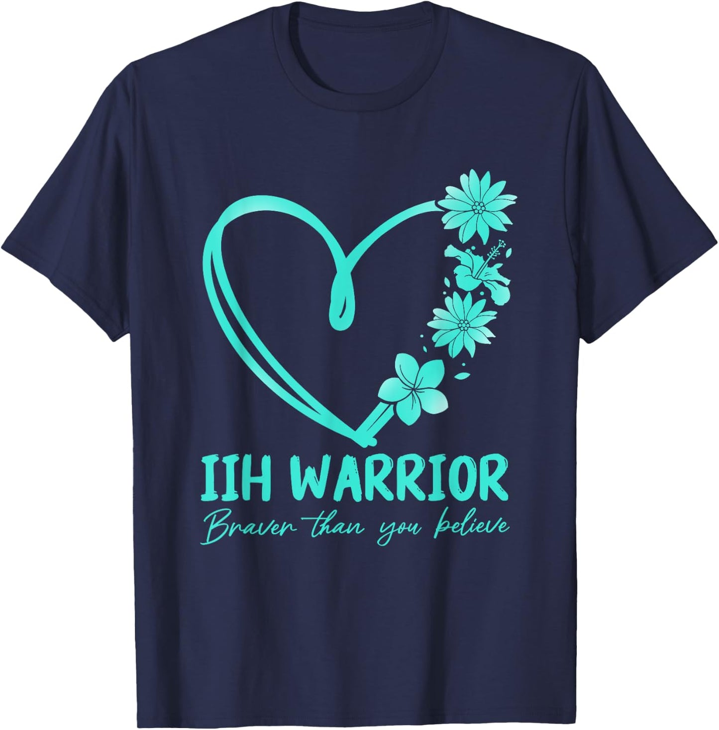IIH warrior. Braver than you believe T-Shirt - T-Shirt | Navy