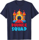Bounce House Birthday Party Funny Bouncing Castle T-Shirt - T-Shirt | Navy