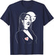 Vampire Girl Bite Me, Art Desing , Beauty Vamp T-Shirt - T-Shirt | Navy