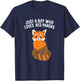Just a Boy Who Loves Red Pandas T-Shirt - T-Shirt | Navy