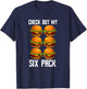 Check Out My Six Pack Burger Shirt Funny Gym T-Shirt - T-Shirt | Navy