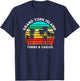 Grand Turk Island Turks & Caicos Shirt Sunset Palm Trees T-Shirt - T-Shirt | Navy