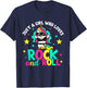 Just A Girl Who Loves Rock And Roll Funny Unicorn Lover T-Shirt - T-Shirt | Navy