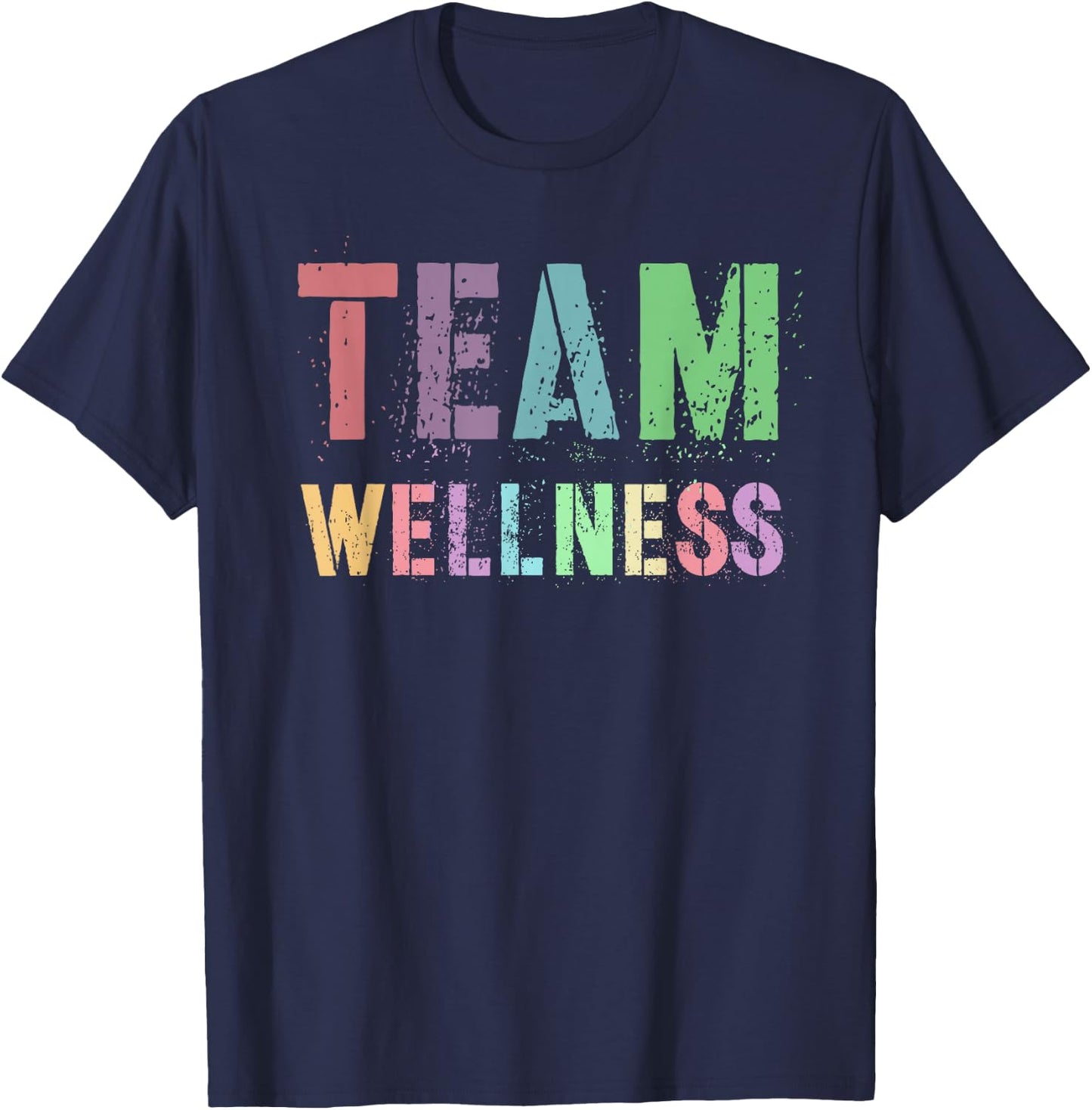 Vintage TEAM WELLNESS Health Trainer Life Nurse Team My Yoga T-Shirt - T-Shirt | Navy