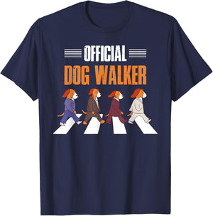 Official Dog Walker T-Shirt - T-Shirt | Navy