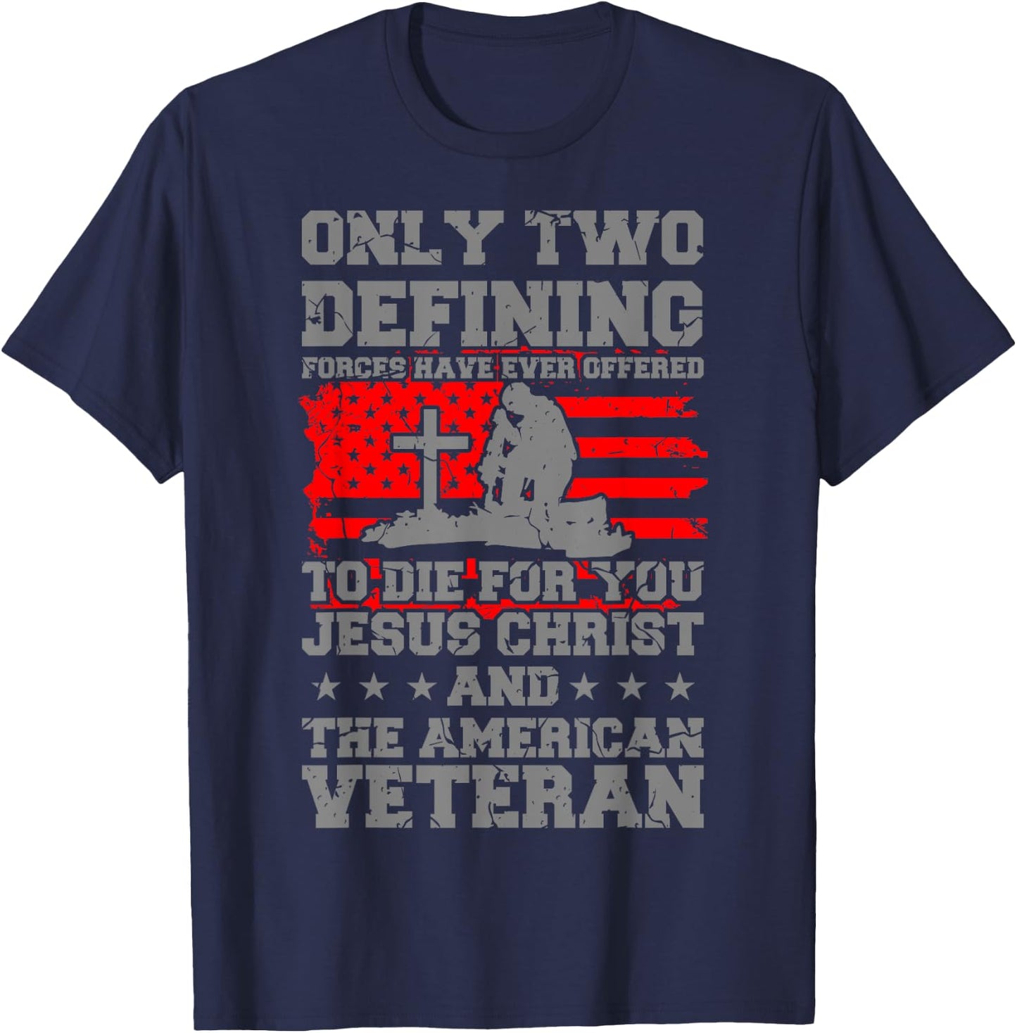 DIE FOR YOU American Veteran Gift Veterans Day Soldier T-Shirt - T-Shirt | Navy