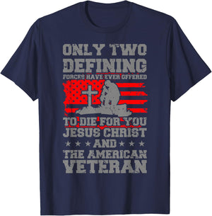 DIE FOR YOU American Veteran Gift Veterans Day Soldier T-Shirt - T-Shirt | Navy