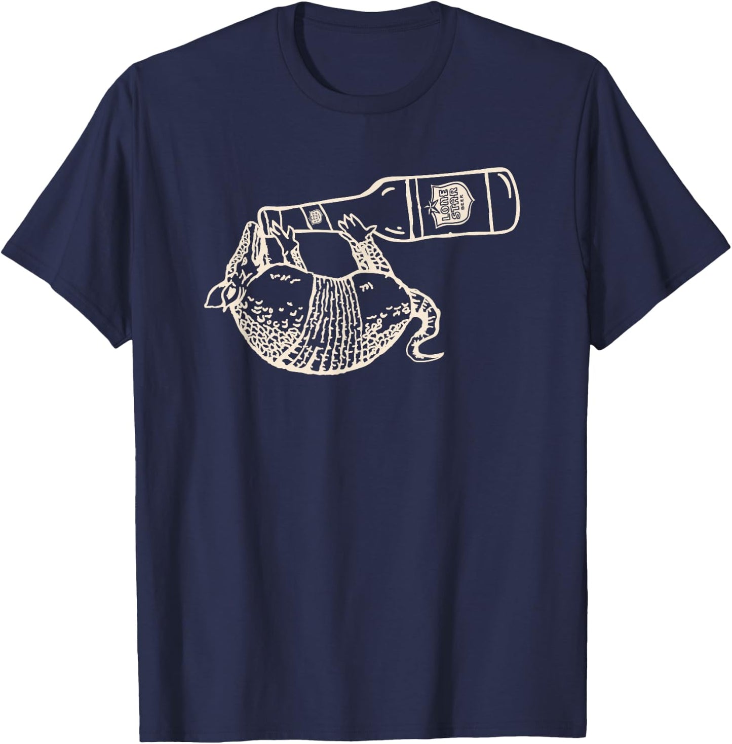 Lone Star Style - Pale Texas Armadillo T-Shirt - T-Shirt | Navy