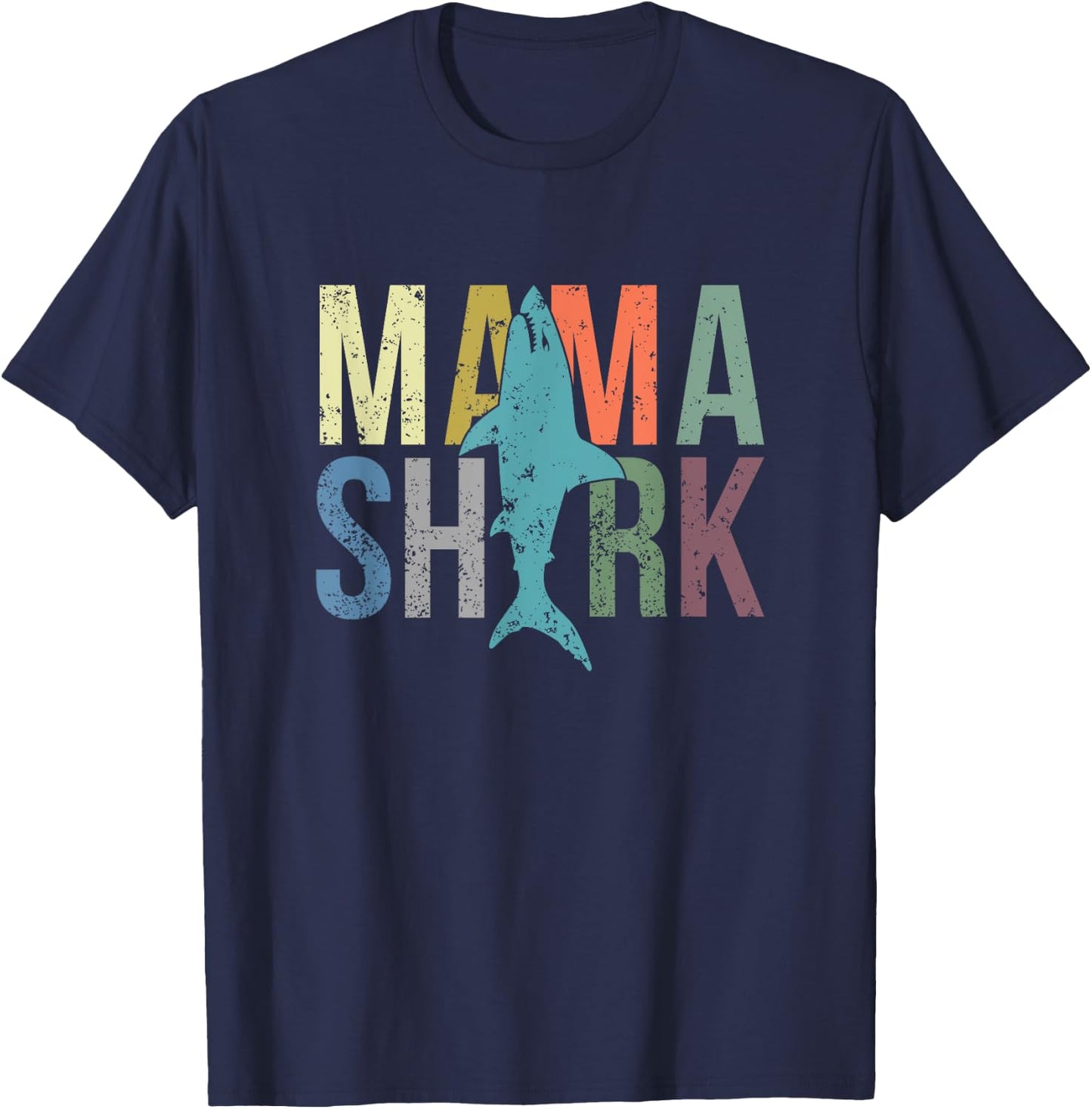 Mama Shark T-Shirt - T-Shirt | Navy