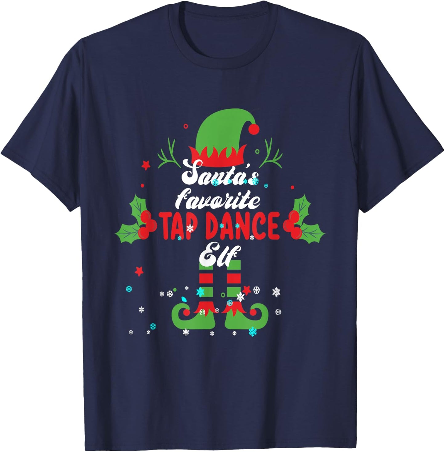Tap Dance Christmas I Tap Dancing T-Shirt - T-Shirt | Navy