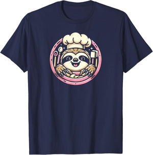 Baker Sloth T-Shirt - T-Shirt | Navy