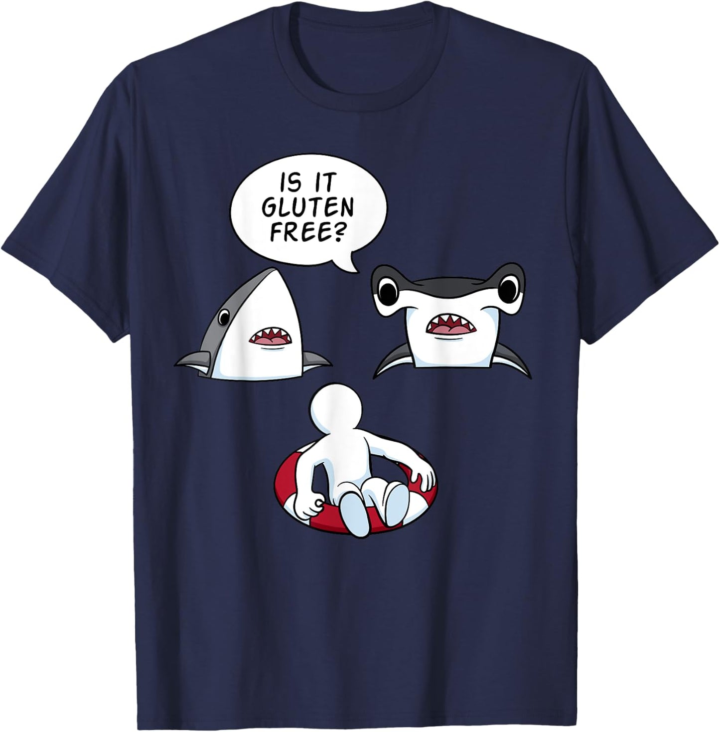 Is It Gluten Free? Celiac Disease Nutritional Plan Gift T-Shirt - T-Shirt | Navy