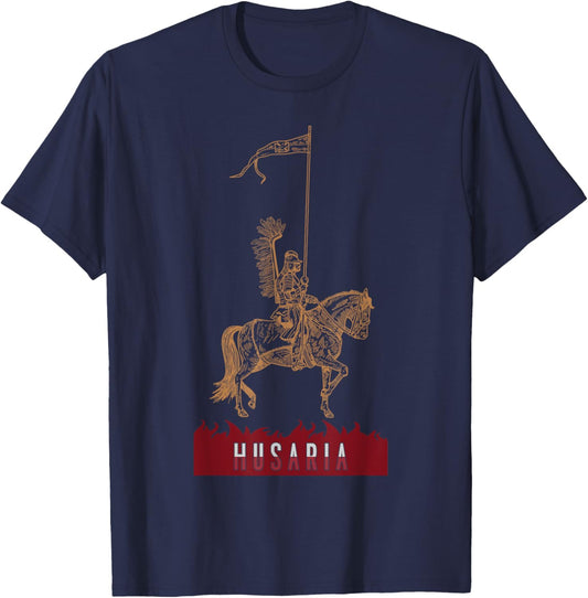Poland husaria Polish winged hussars military Polska Krakow T-Shirt - T-Shirt | Navy