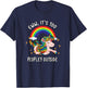 Cute Emo Unicorn Introvert Gift Ew It's Too Peopley Outside T-Shirt - T-Shirt | Navy