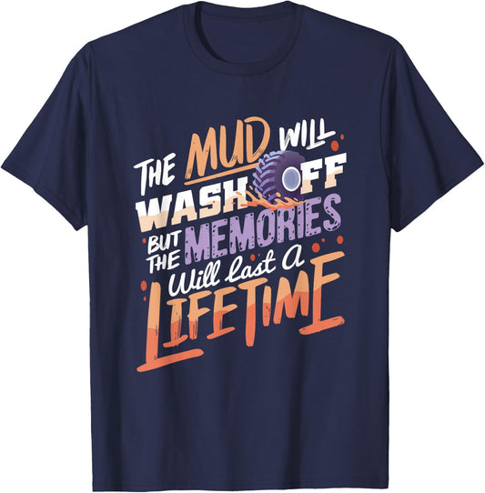 Mud Will Wash Off I Offroad Mud Bogging ATV Quad Biking T-Shirt - T-Shirt | Navy