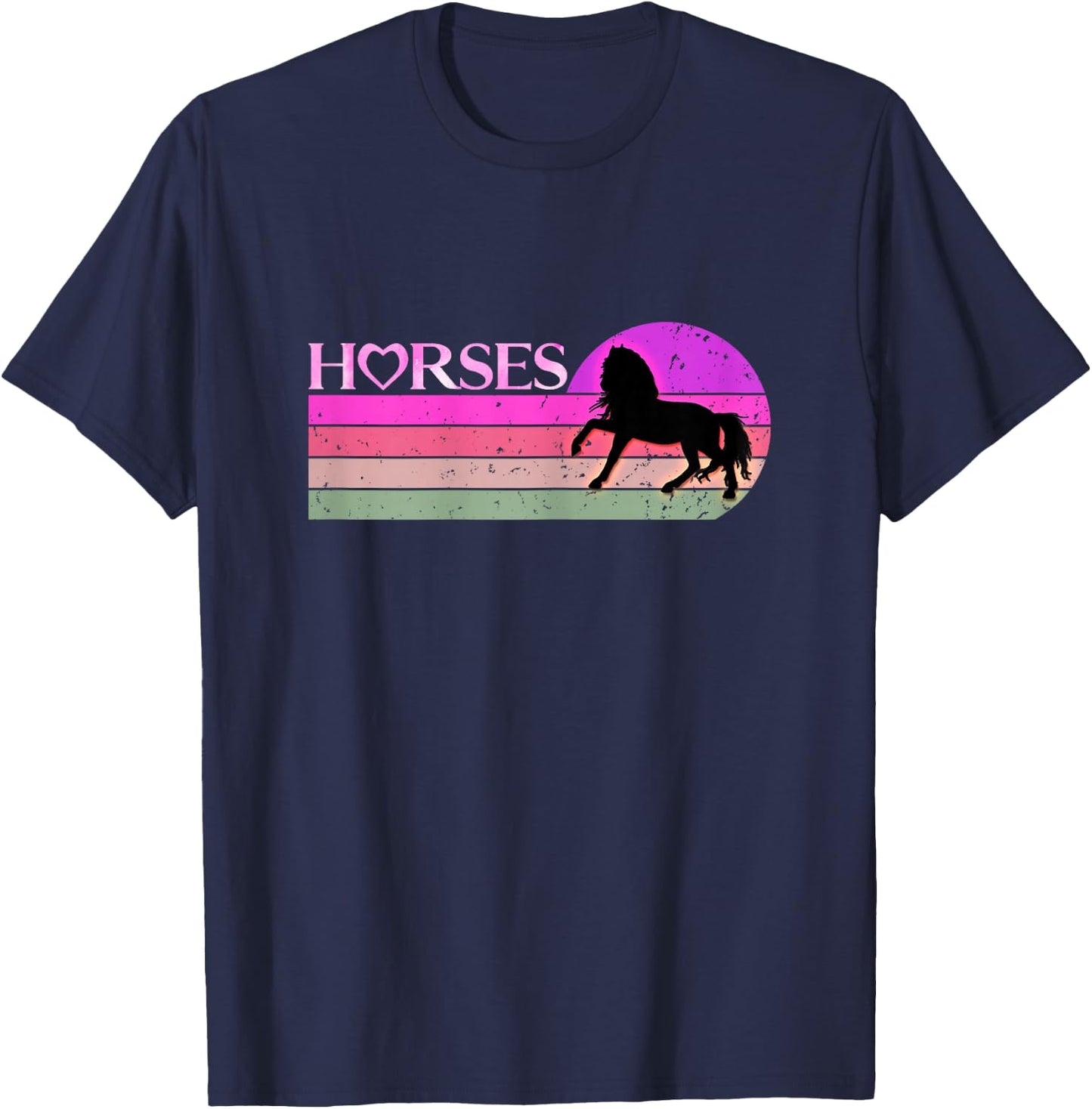 Horse lover Gifts For Girls & Women Who Love Horses T-Shirt - T-Shirt | Navy