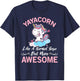 Yayacorn Funny Unicorn Gift Yaya T-Shirt - T-Shirt | Navy