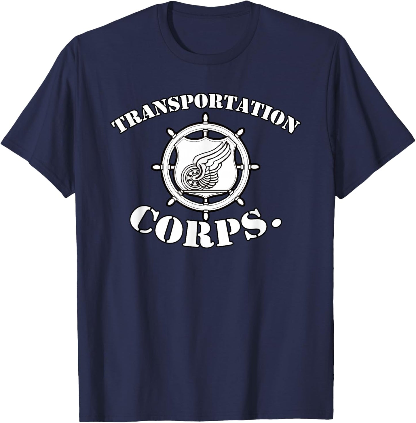 Army Transportation Corp Insignia Badge T-Shirt - T-Shirt | Navy