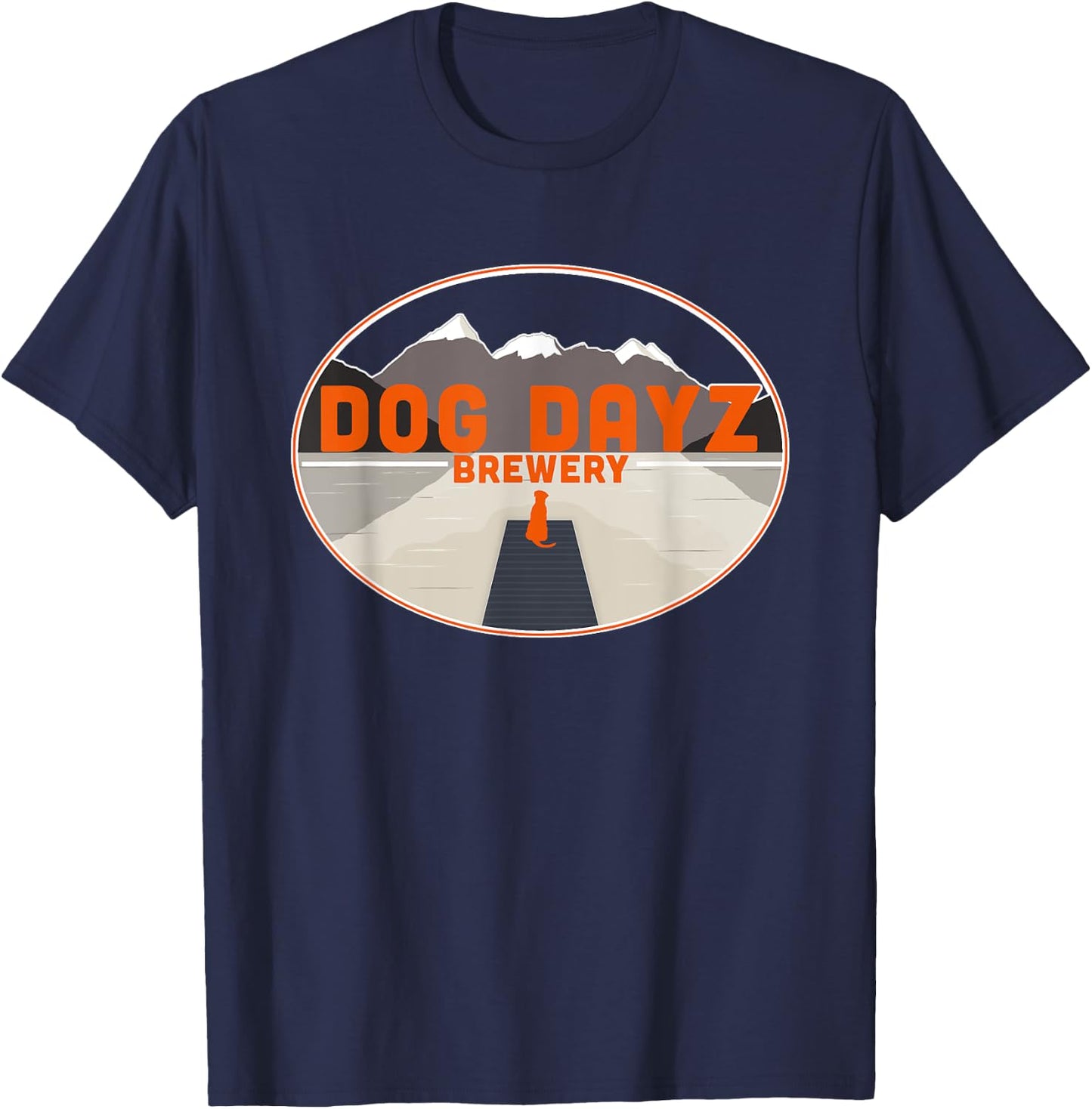 Logo Dog Dayz Brewery T-Shirt - T-Shirt | Navy