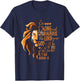 Christian Bible Verse Joshua 1:9 Lion T-Shirt - T-Shirt | Navy