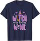 Halloween Witch Way To Funny Pun Costume Party Mom Women T-Shirt - T-Shirt | Navy