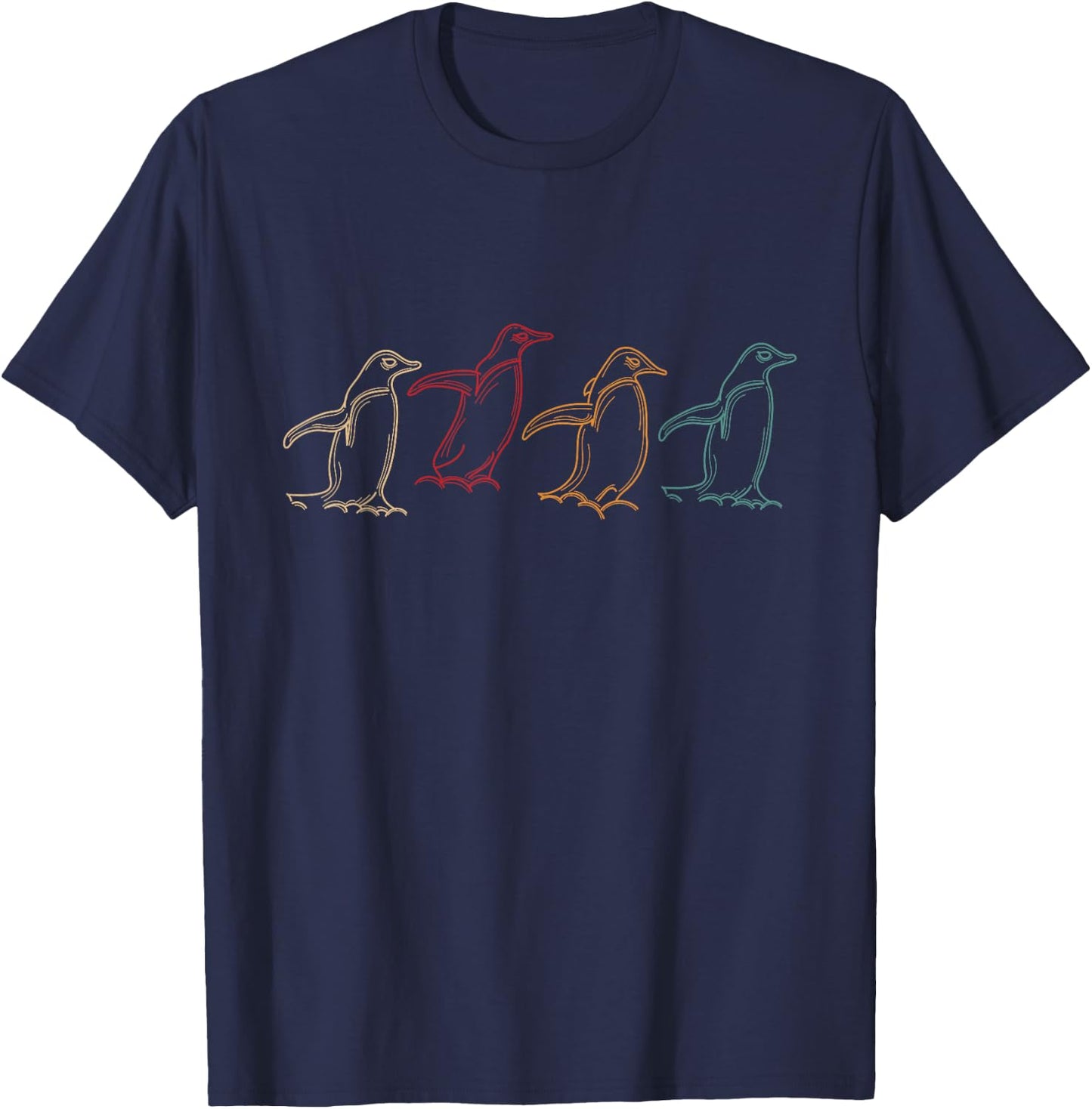 Antartica Animal Penguin T-Shirt - T-Shirt | Navy