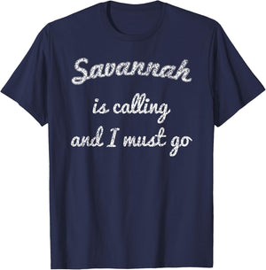 SAVANNAH GA GEORGIA Funny City Trip Home Roots USA Gift T-Shirt - T-Shirt | Navy