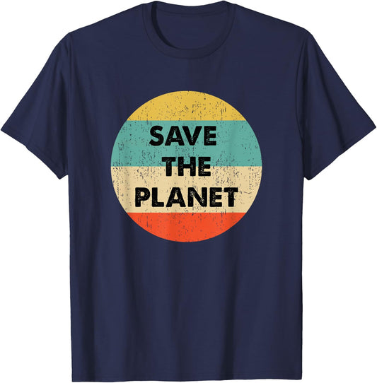 Save The Planet T-Shirt - T-Shirt | Navy