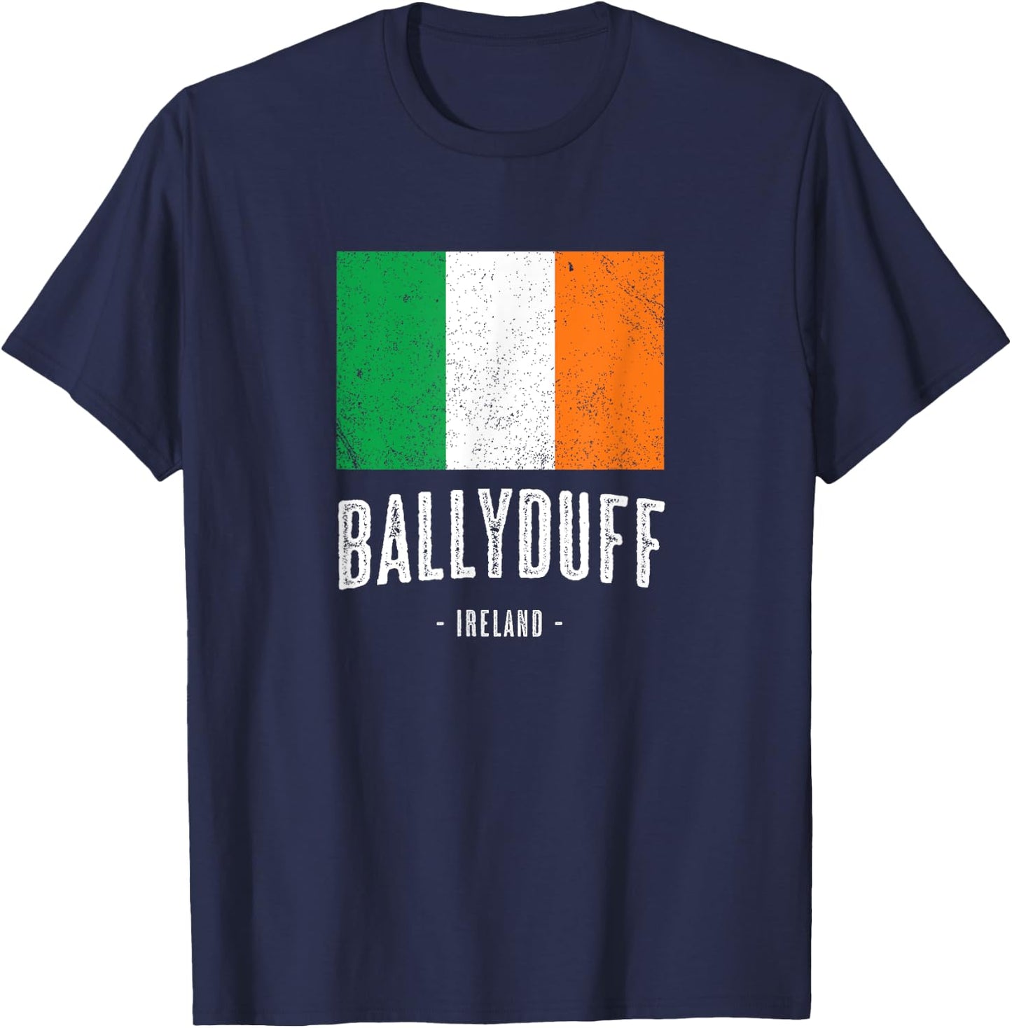 City of BALLYDUFF Ireland | Men Women Kid - Irish Flag Merch T-Shirt - T-Shirt | Navy