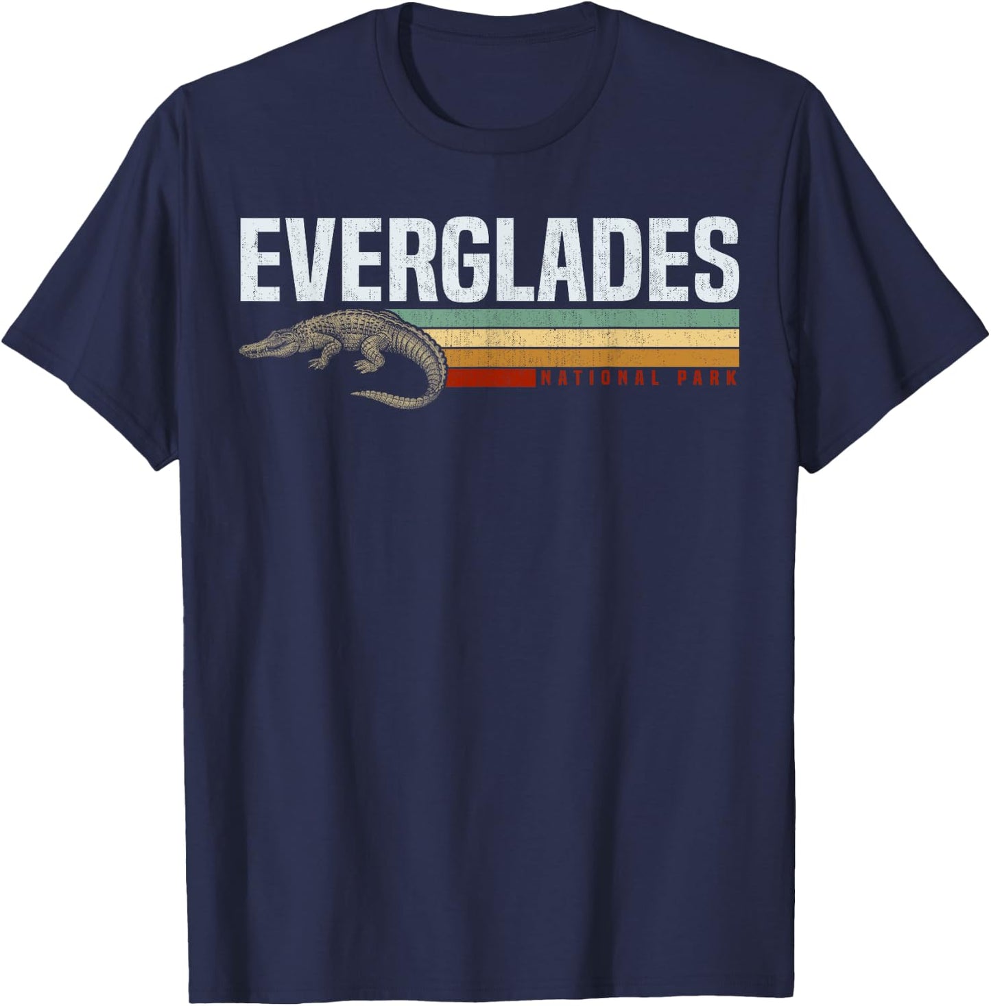 Everglades National Park Shirt, US Nationalpark Florida T-Shirt - T-Shirt | Navy