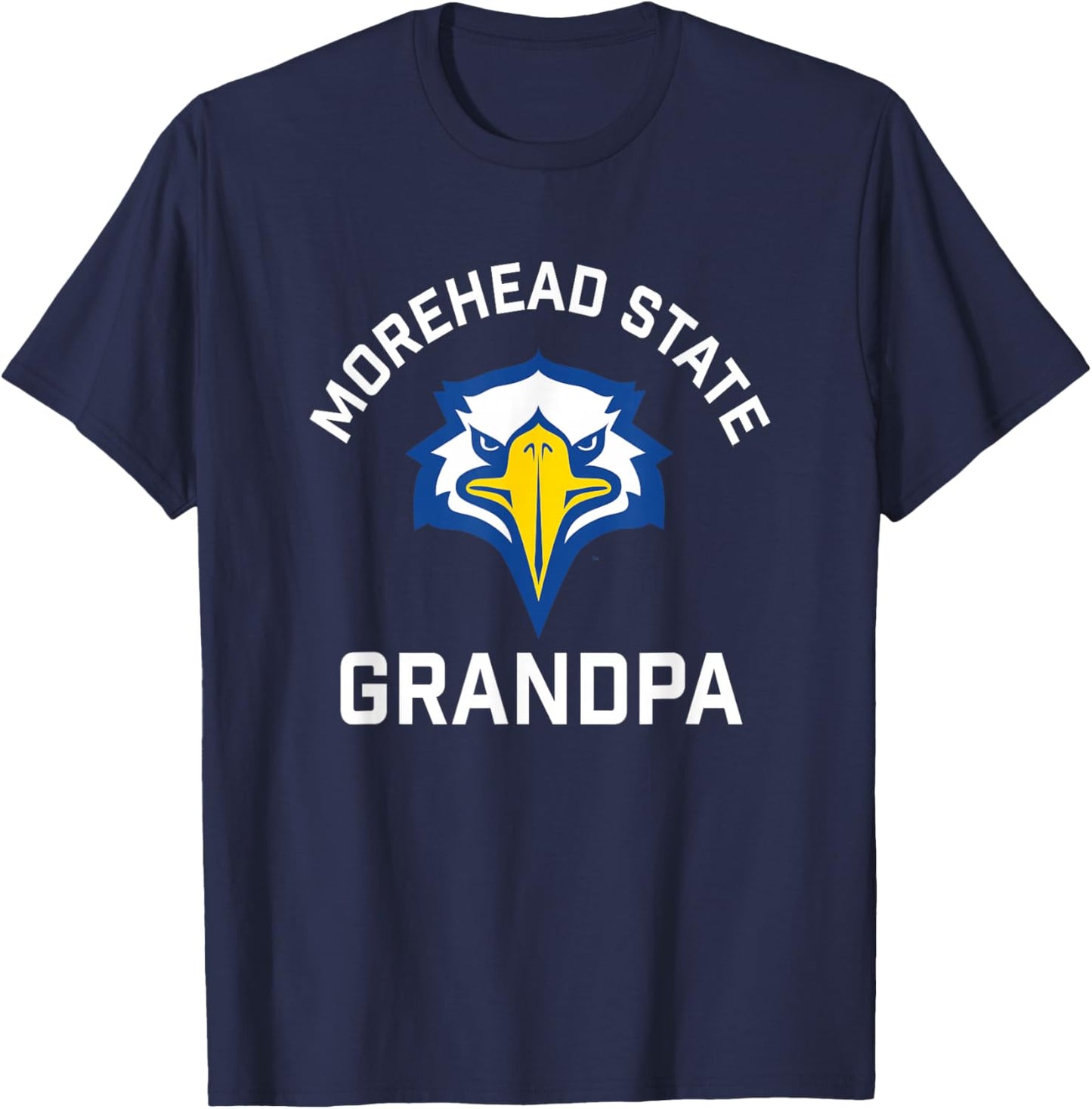 Morehead State University Eagles Arched Grandpa T-Shirt - T-Shirt | Navy