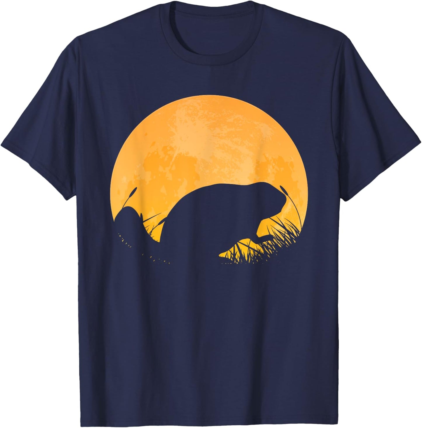 Beaver Easy Halloween Outfit Rodent Kit Moon Costume Gift T-Shirt - T-Shirt | Navy