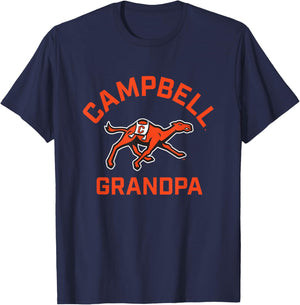 Campbell University Fighting Camels Arched Grandpa T-Shirt - T-Shirt | Navy