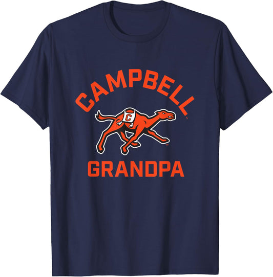 Campbell University Fighting Camels Arched Grandpa T-Shirt - T-Shirt | Navy