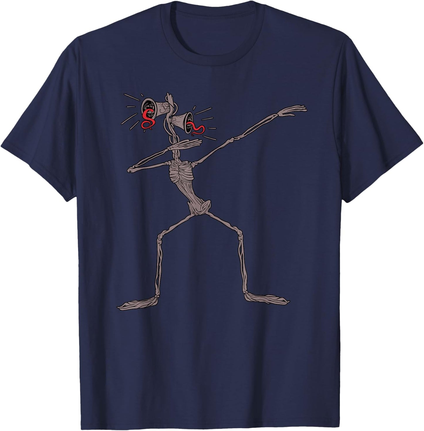 Funny dabbing Siren Head halloween meme kids gifts T-Shirt - T-Shirt | Navy