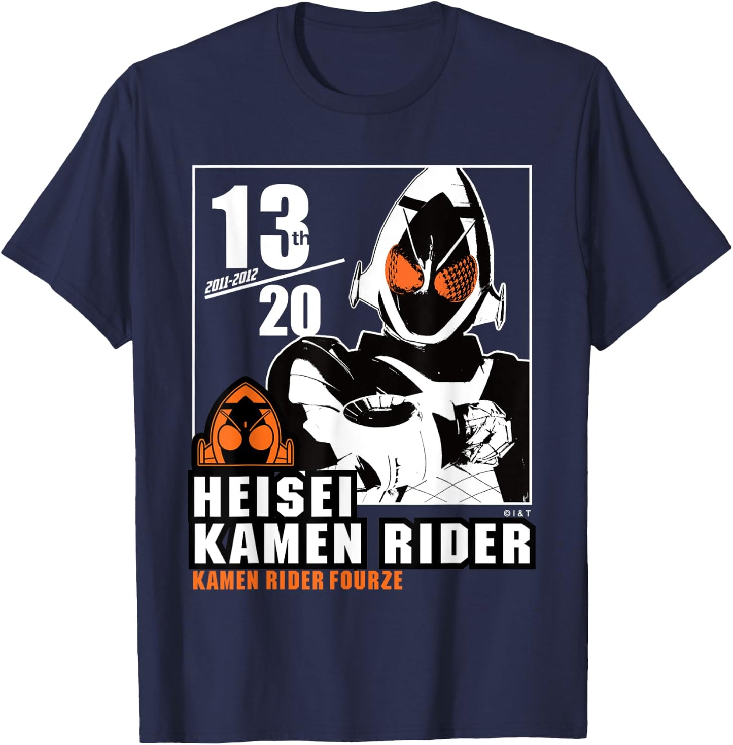 Kamen Rider Fourze Heisei Rider Anniversary T-Shirt - T-Shirt | Navy