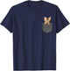 Cat Pocket T-Shirt - T-Shirt | Navy
