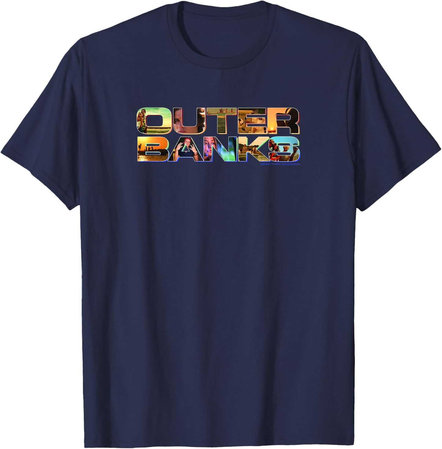 Outer Banks Photo Logo Fill T-Shirt - T-Shirt | Navy