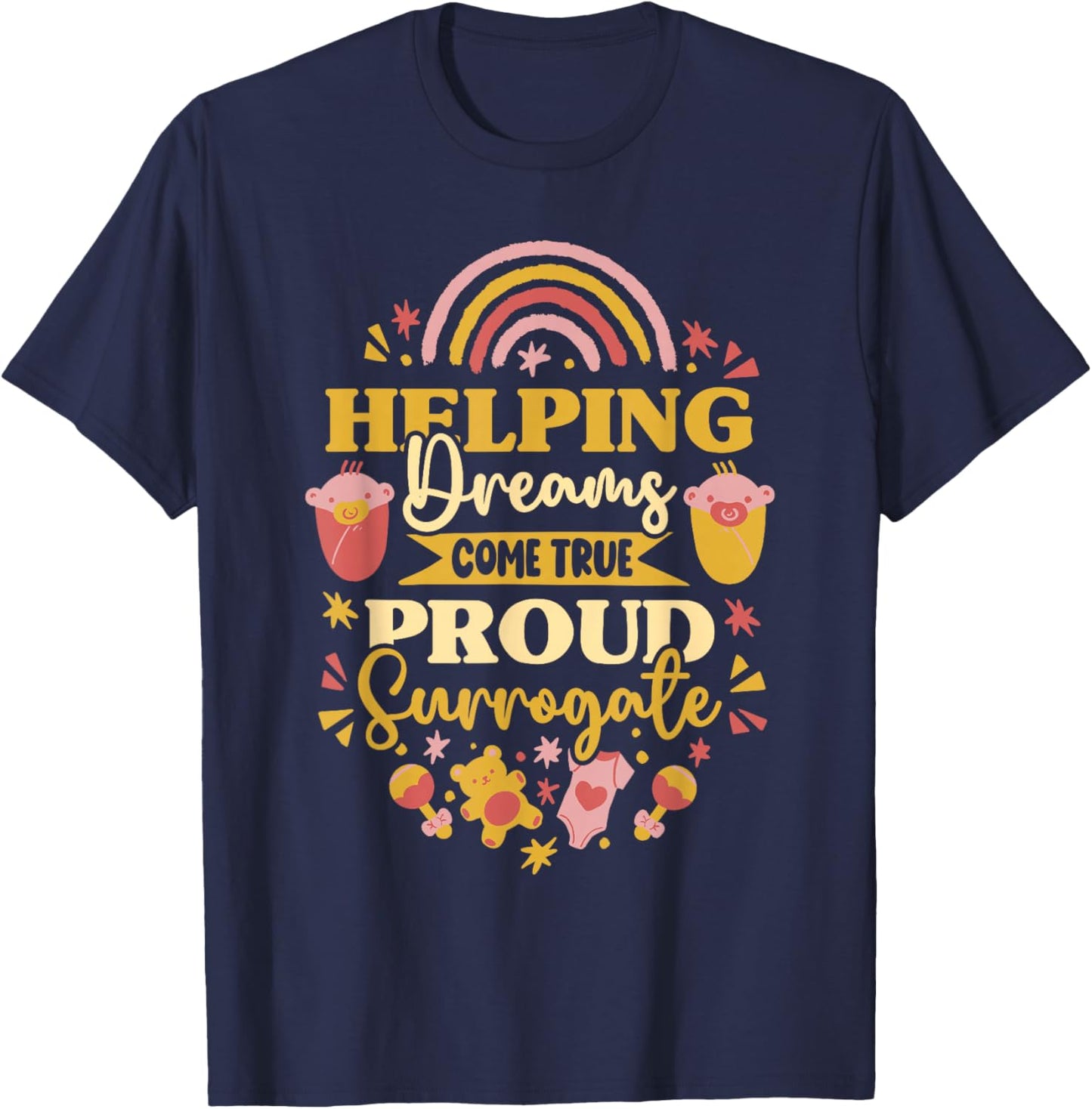 Surrogacy Surrogate Mom Pregnant Surro Mama T-Shirt - T-Shirt | Navy