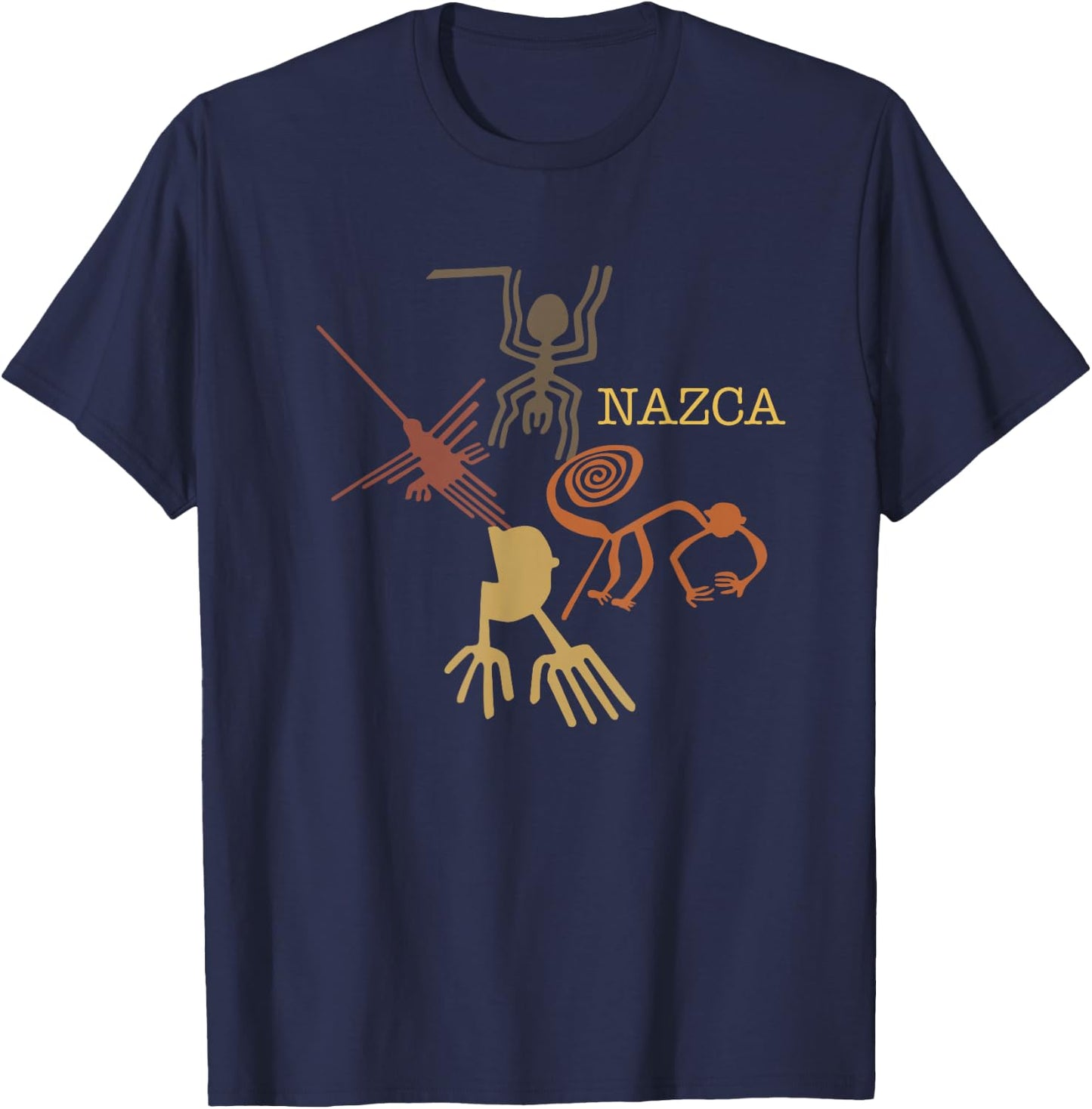 Nazca Line Peru, Peruvian Peru T-Shirt - T-Shirt | Navy