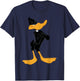 Looney Tunes Daffy Duck Crossed Arms Portrait Small T-Shirt - T-Shirt | Navy