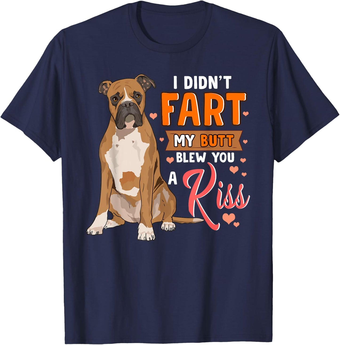 Funny Boxer Dog Shirts Men Women Boxer Mom Boxer Dad Gifts T-Shirt - T-Shirt | Navy