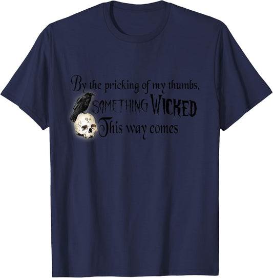 By the Pricking of My Thumbs, Shakespeare Macbeth Witches T-Shirt - T-Shirt | Navy