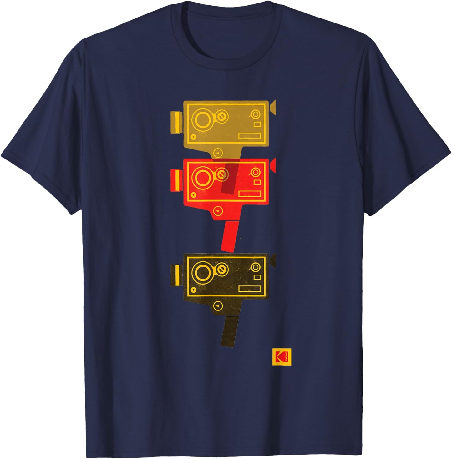 Kodak M7 Movie Camera Art T-Shirt - T-Shirt | Navy