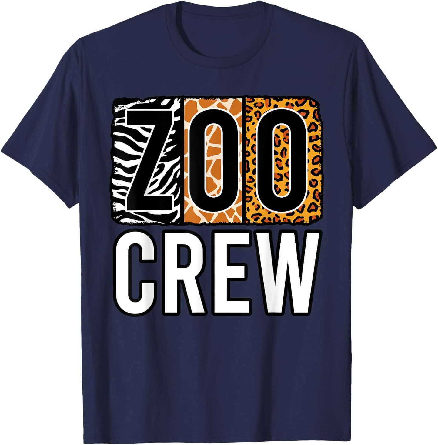 Zoo Crew Zookeeper Costume Safari Wildlife Animal Park T-Shirt - T-Shirt | Navy