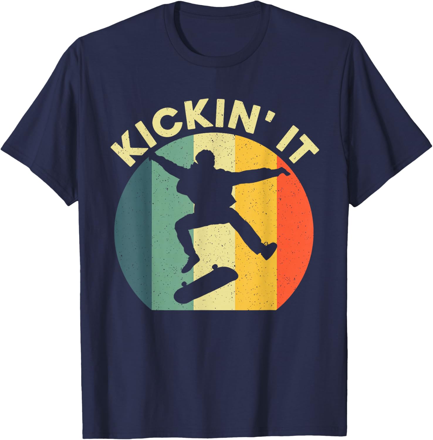 Cool Skateboarding Art Women Skateboarder Skateboard T-Shirt - T-Shirt | Navy