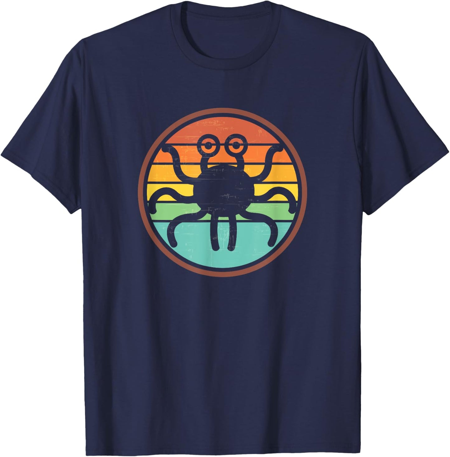 Funny Atheist Anti Religion Spaghetti Monster T-Shirt - T-Shirt | Navy