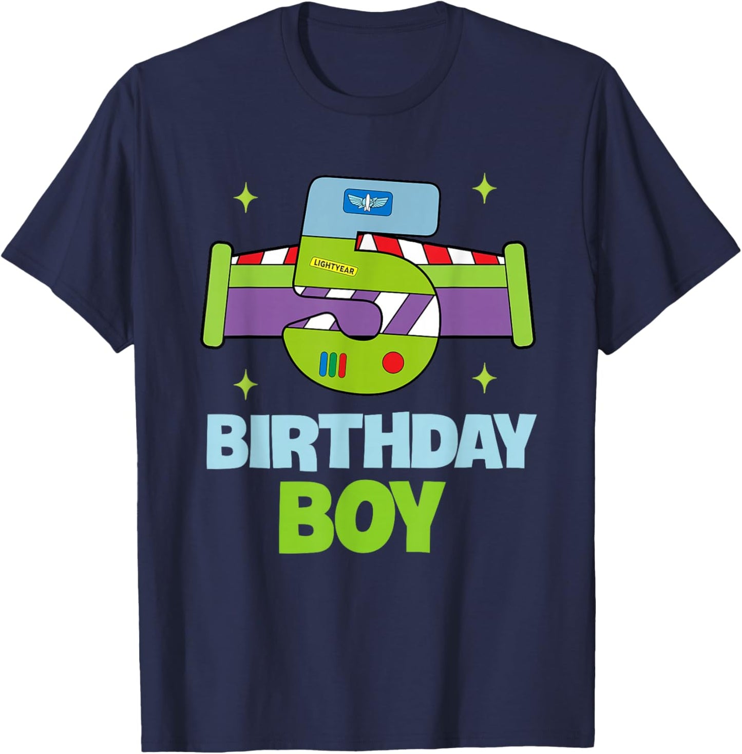 5th Birthday Boy Toy Lover Funny 5 Year Old Story Bday Party T-Shirt - T-Shirt | Navy