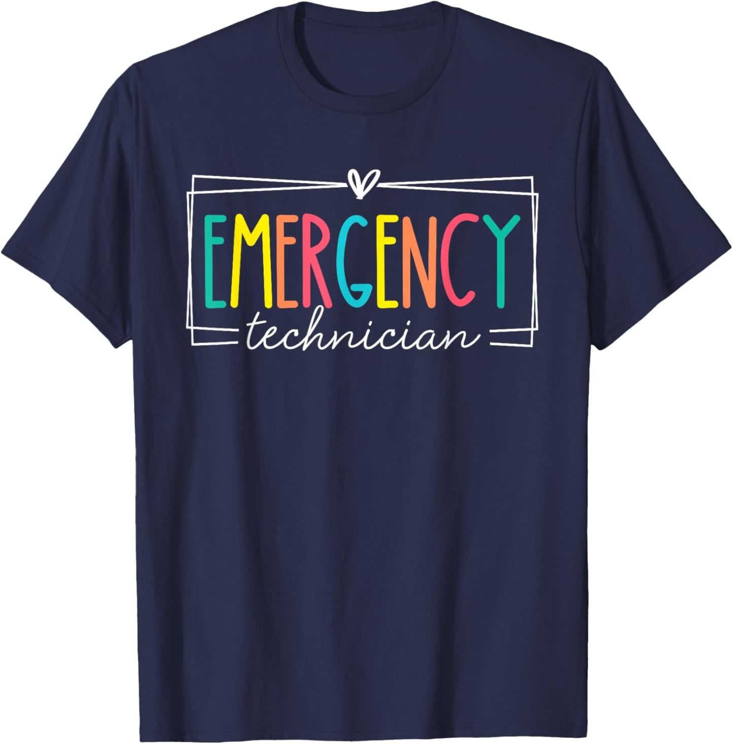 Emergency Technician ER Emergency Department Room ER Tech T-Shirt - T-Shirt | Navy